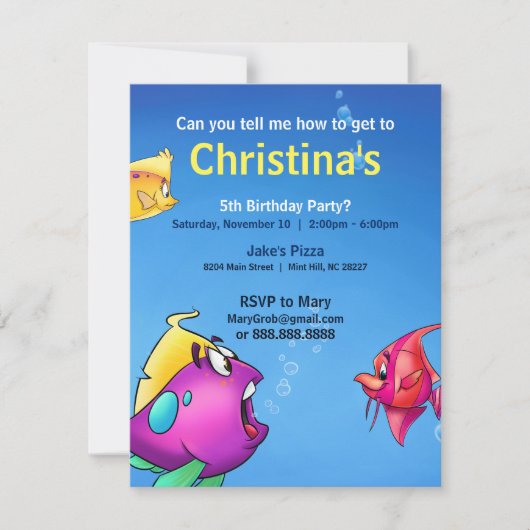 Bubble's Birthday Card Kaart (Voorkant)