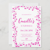 Bubbles Birthday Party Invitation Kaart (Voorkant)