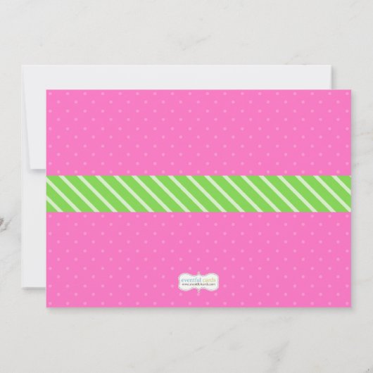 Bubbles Birthday Party Kaart (Achterkant)