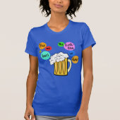 Bubbles Birthday Tshirt met kleur (Voorkant)