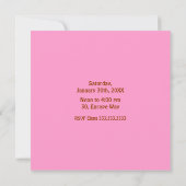 Bubbles Birthday Uitnodiging (Achterkant)