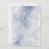 Bubbles Bliss Champagne Blauw Vrijgezellenfeest Kaart (Achterkant)