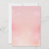 Bubbles Bliss Floral Champagne Vrijgezellenfeest Kaart (Achterkant)