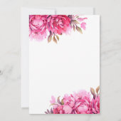 Bubbles Bliss Magenta Champagne Vrijgezellenfeest Kaart (Achterkant)