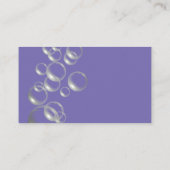 Bubbles Blue Professional Design Cleaning Service Visitekaartje (Achterkant)