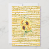 Bubbles & Book Before I do Sunflower Bridal Shower Kaart (Achterkant)