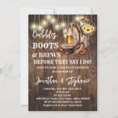 Bubbles Boots & Brew Voordat ik Zonnebloem Western Kaart (Voorkant)