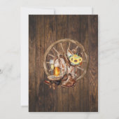 Bubbles Boots & Brew Voordat ik Zonnebloem Western Kaart (Achterkant)