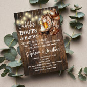 Bubbles Boots & Brews voor Baby door Baby shower Kaart