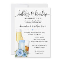 Bubbles & Bourbon voor Baby Due Blue Baby shower