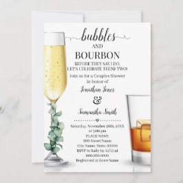 Bubbles & Bourbon voor ik de groene Invi ga douche Kaart