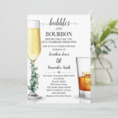 Bubbles & Bourbon voor ik de groene Invi ga douche Kaart (Staand voorkant)