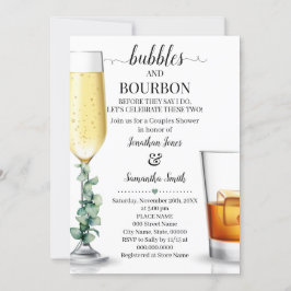 Bubbles & Bourbon voor ik de groene Invi ga douche Kaart