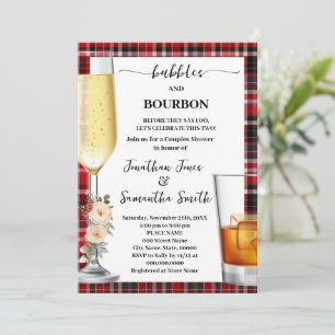 Bubbles & Bourbon Winter Buffalo geruite douche Kaart