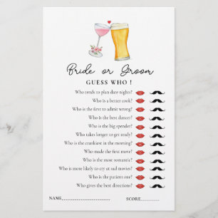 Bubbles & Brew 'Raad eens wie' Showspel