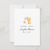 Bubbles & Brew 'Raad wie' Bruidsshower spel  Kaart (Achterkant)