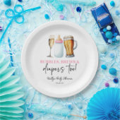 Bubbles Brews and Diapers Too! Baby Shower Papieren Bordje (Feest)