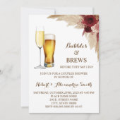 Bubbles & Brews Couples Weddenschap Shower Pampas Kaart (Voorkant)