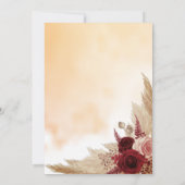 Bubbles & Brews Couples Weddenschap Shower Pampas Kaart (Achterkant)