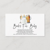 Bubbles Brews Diapers Baby Shower Books For Baby Informatiekaartje (Voorkant)