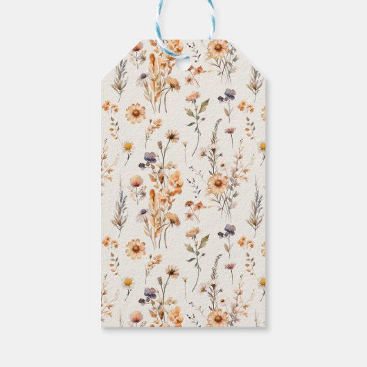 Bubbles & Brews herfst Wildbloemen Dank u voor uw Cadeaulabel (Achterkant)