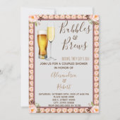 Bubbles & Brews-koppels bruiloft Kaart (Voorkant)