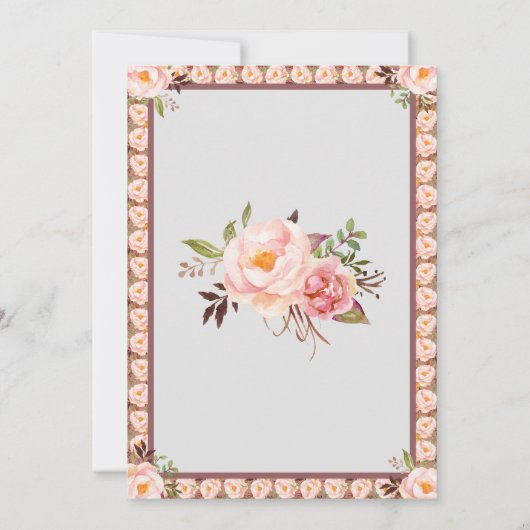 Bubbles & Brews-koppels bruiloft Kaart (Achterkant)