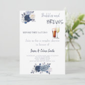 Bubbles & Brews-paren Weddenschappen Kaart (Staand voorkant)