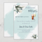 Bubbles & Brews-paren Weddenschappen Kaart (Voorkant / Achterkant)