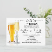 Bubbles & Brews repetitie diner Eucalyptus & Goud Kaart (Staand voorkant)