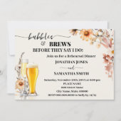 Bubbles & Brews repetitie diner Herfst Wildbloemen Kaart (Voorkant)