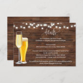 Bubbles & Brews Rustic - Extra info Informatiekaartje (Voorkant / Achterkant)