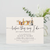 Bubbles & Brews Trouwdouche | Verlovingsgroep Kaart (Staand voorkant)