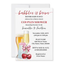 Bubbles & Brews voor baby due Cherry Baby shower
