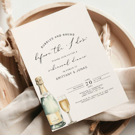 Bubbles & Brews voor de i do repetitie diner Kaart