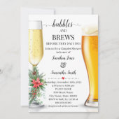 Bubbles & Brews voordat ik doe Kerstmis douche Kaart (Voorkant)