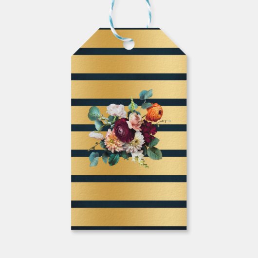 Bubbles & Brews Wine Bourgogne bruiloft Shower Cadeaulabel (Achterkant)