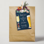 Bubbles & Brews Wine Bourgogne bruiloft Shower Cadeaulabel