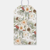 Bubbles & Brews Winter Bloemen Bedankt Favor Cadeaulabel (Achterkant)