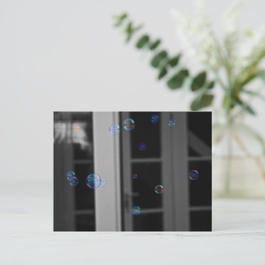 Bubbles Briefkaart (Staand voorkant)