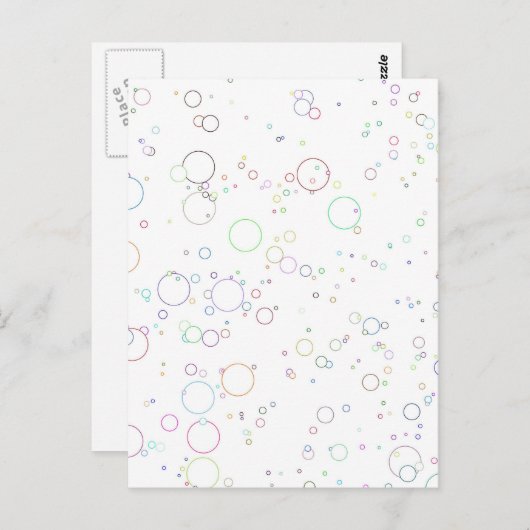 Bubbles Briefkaart (Voorkant / Achterkant)