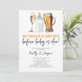 Bubbles brouwt voordat de Baby moet verschijnen! B Kaart (Staand voorkant)