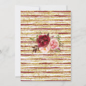 Bubbles Brunch & Blooms Marsala Vrijgezellenfeest  Kaart (Achterkant)