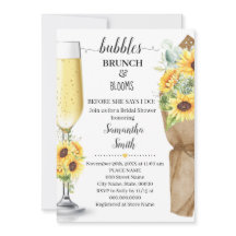 Bubbles Brunch & Blooms Sunflower Vrijgezellenfees