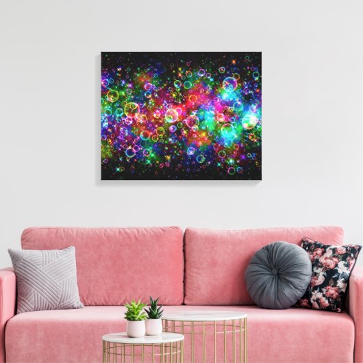 Bubbles Canvas Afdruk (Insitu (Woonkamer))