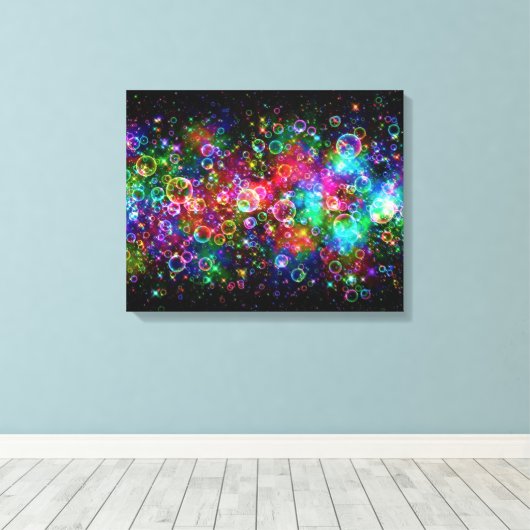 Bubbles Canvas Afdruk (Insitu (Houten vloer))