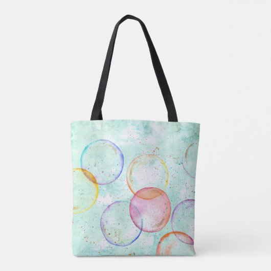 Bubbles Canvas tas (Achterkant)