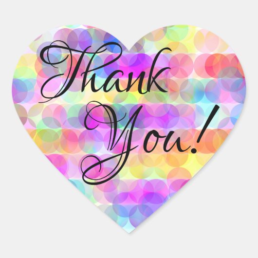 Bubbles - Dank je hart Stickers (Voorkant)