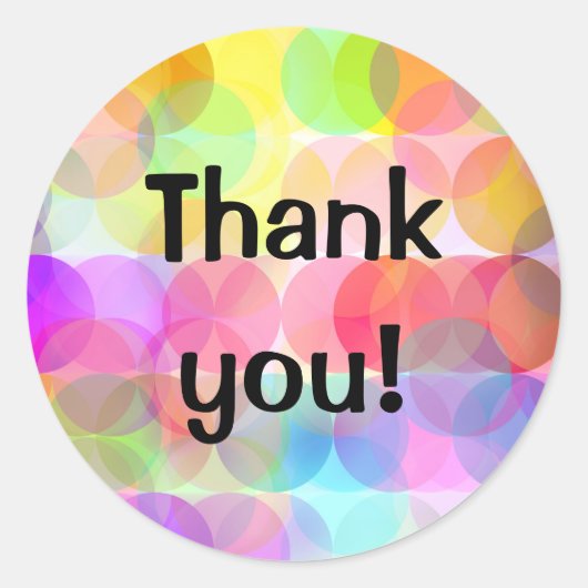 Bubbles - Dank u Sticker (Voorkant)