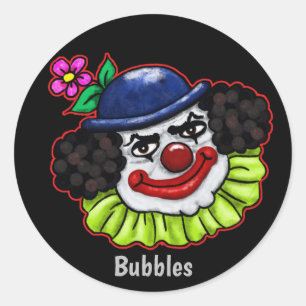 Bubbles de Kloon van Creepy Ronde Sticker